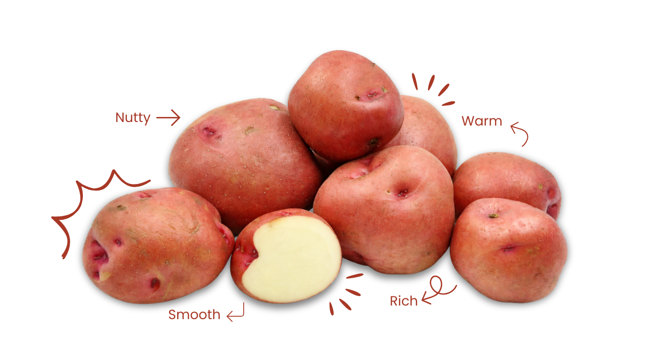 Bodega red potatoes with flavor description