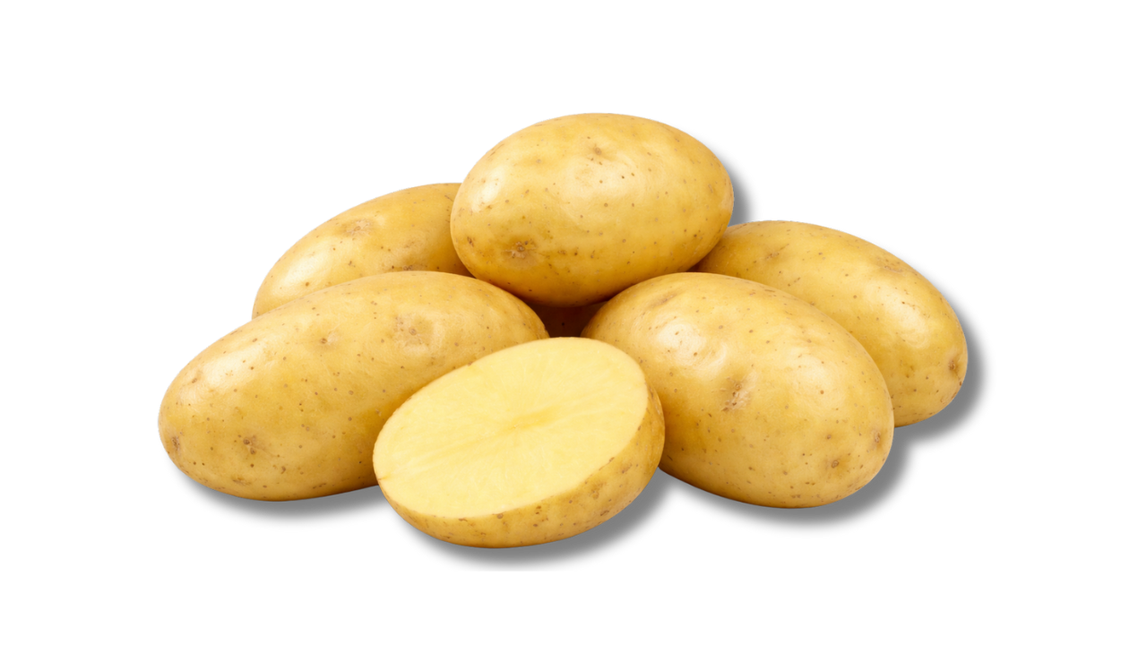 Pile of Yukon Gold potatoes